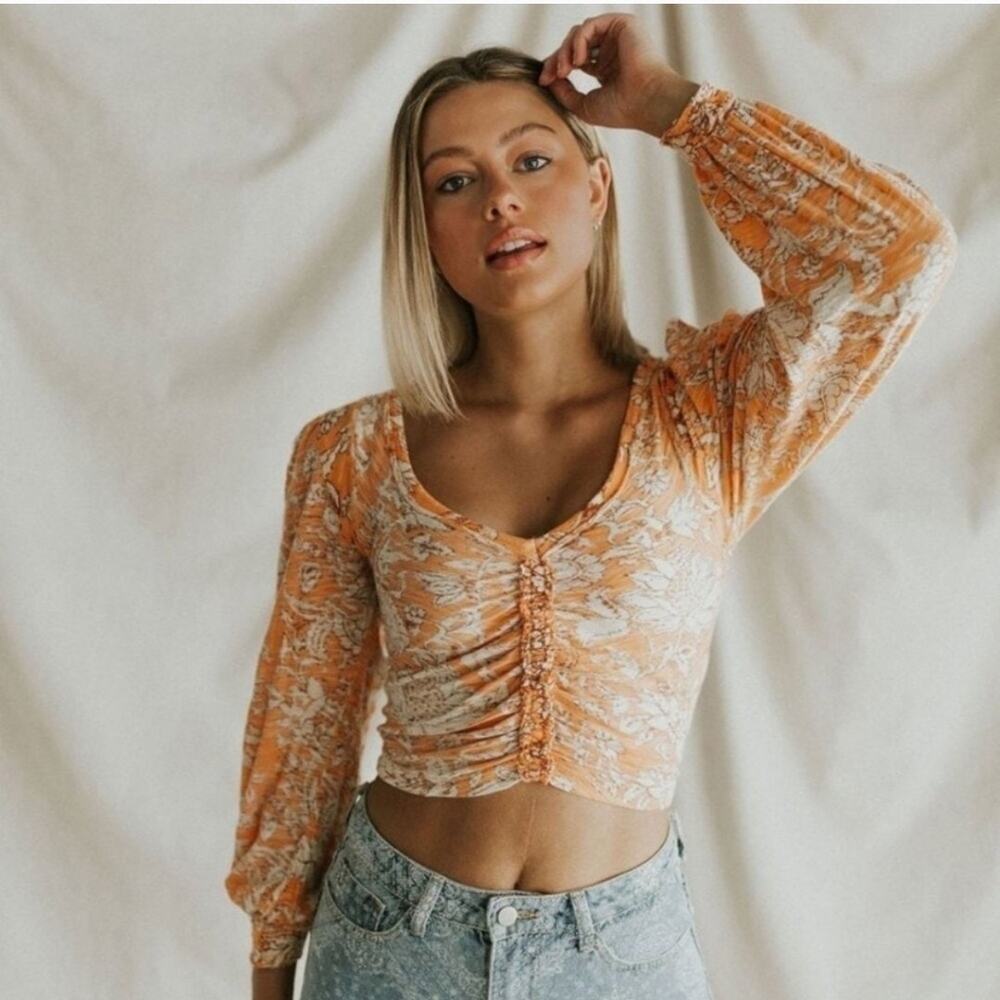 NWT Free People Say The Word Cropped Top Size Small